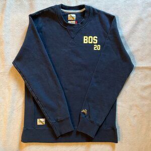 Tracksmith Men’s Boston Marathon 2020 Trackhouse Crew Sweatshirt, Navy, Sz M